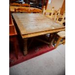 Oak draw leaf table