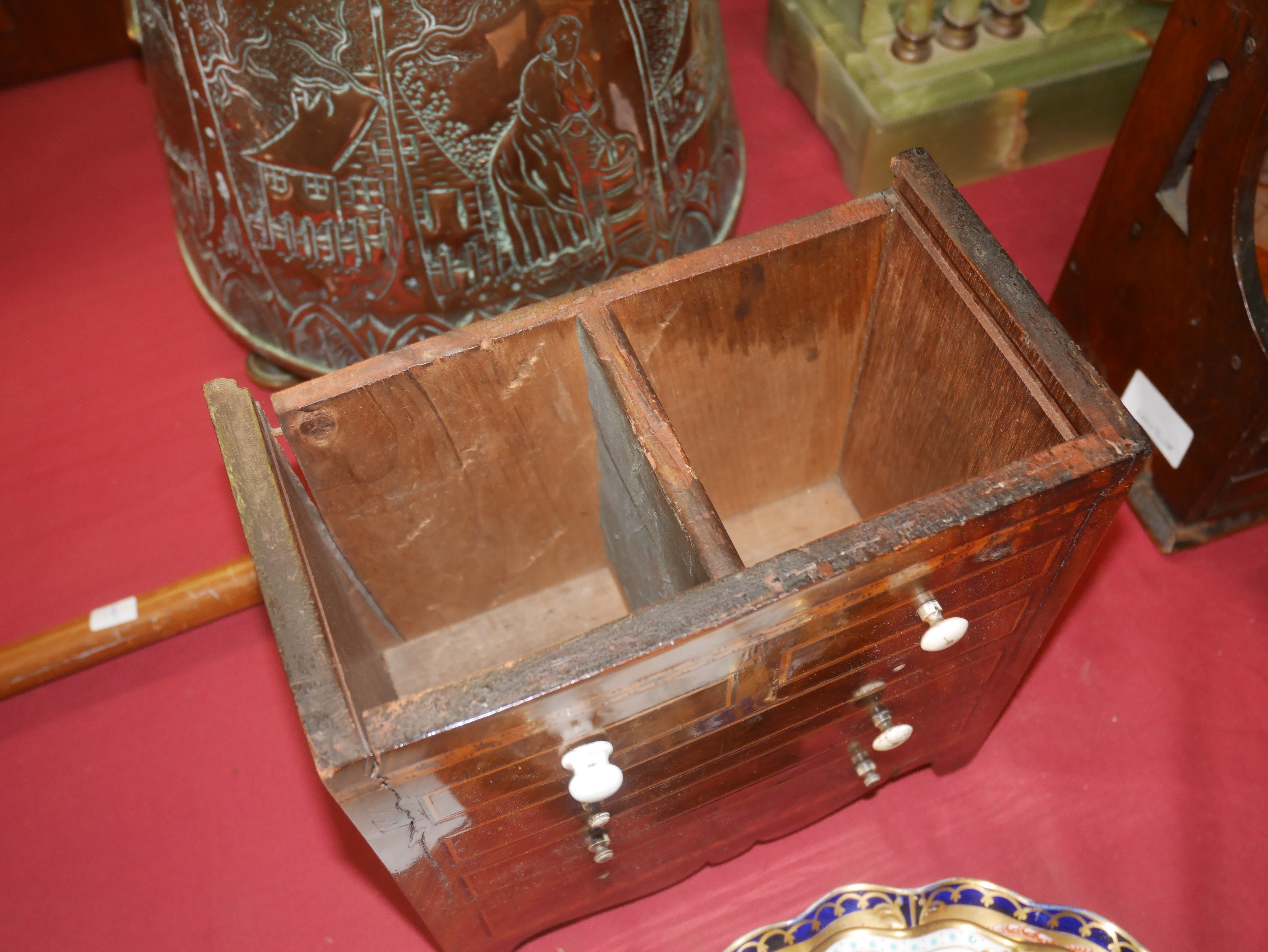 Antique miniature chest - Image 2 of 3