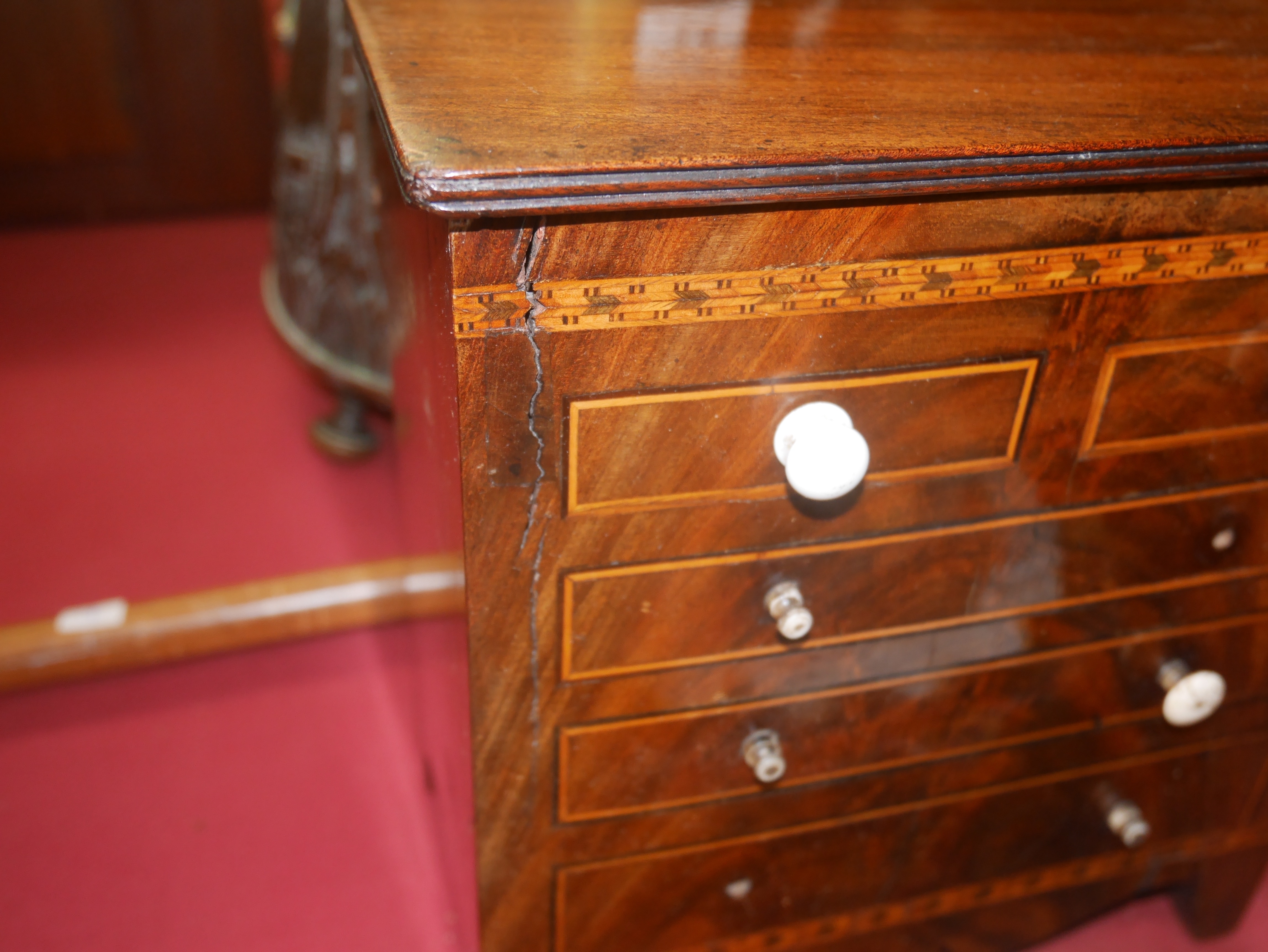 Antique miniature chest - Image 3 of 3