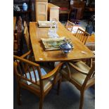 1 "Acorn" dining table with wishbone ends