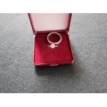 18ct gold and diamond ring 0.75ct + wedding band