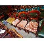 5 x Victorian dining chairs