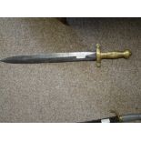 Antique French cabbage chopper sword
