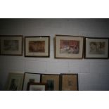 4 Russell Flint prints