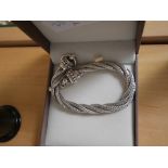 Solid silver braclet