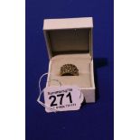 Gold gents ring 9ct (8g)