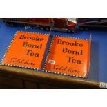 2 enamel Brooke Bond tea signs