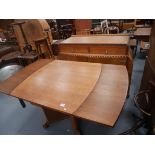 Drawer leaf table and sideboard