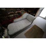 Victorian chaise longue and ladies and gents chairs