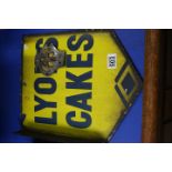 AA badge and enamel Lyons cakes sign