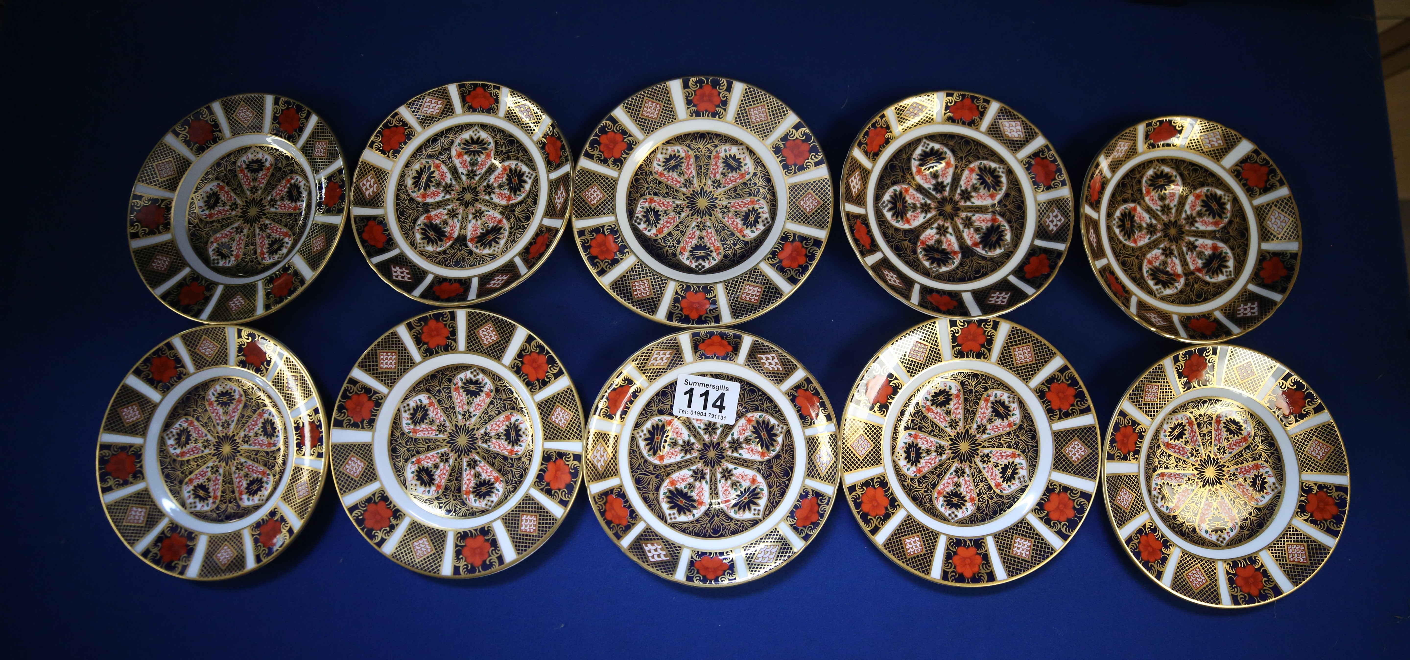 10 x Royal Crown Derby 16cm plates