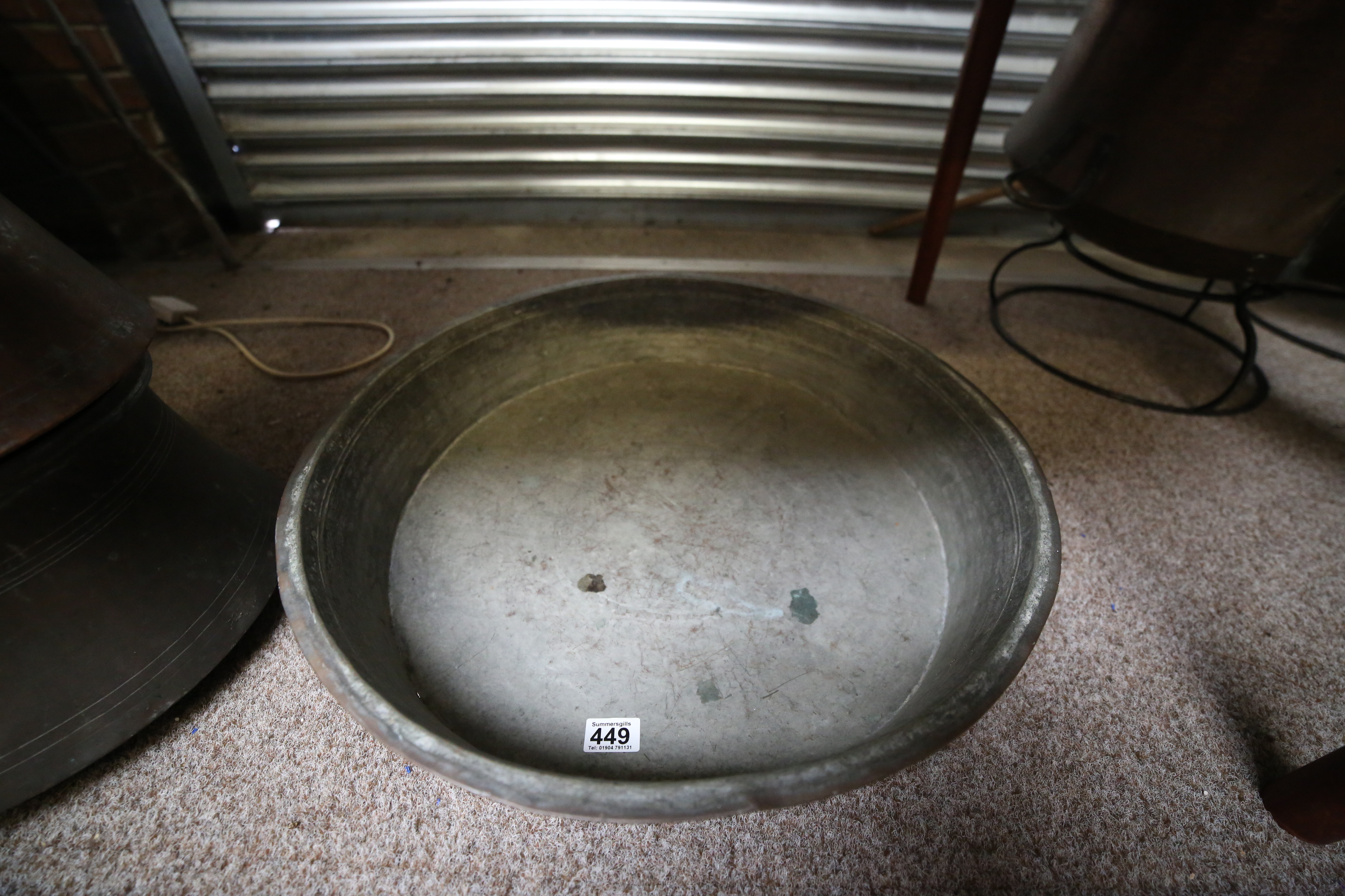 Copper washing pan