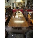 Oak refrectory dining table 6'5 x 2'8