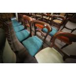 8 Victorian Mahogany dining chairs