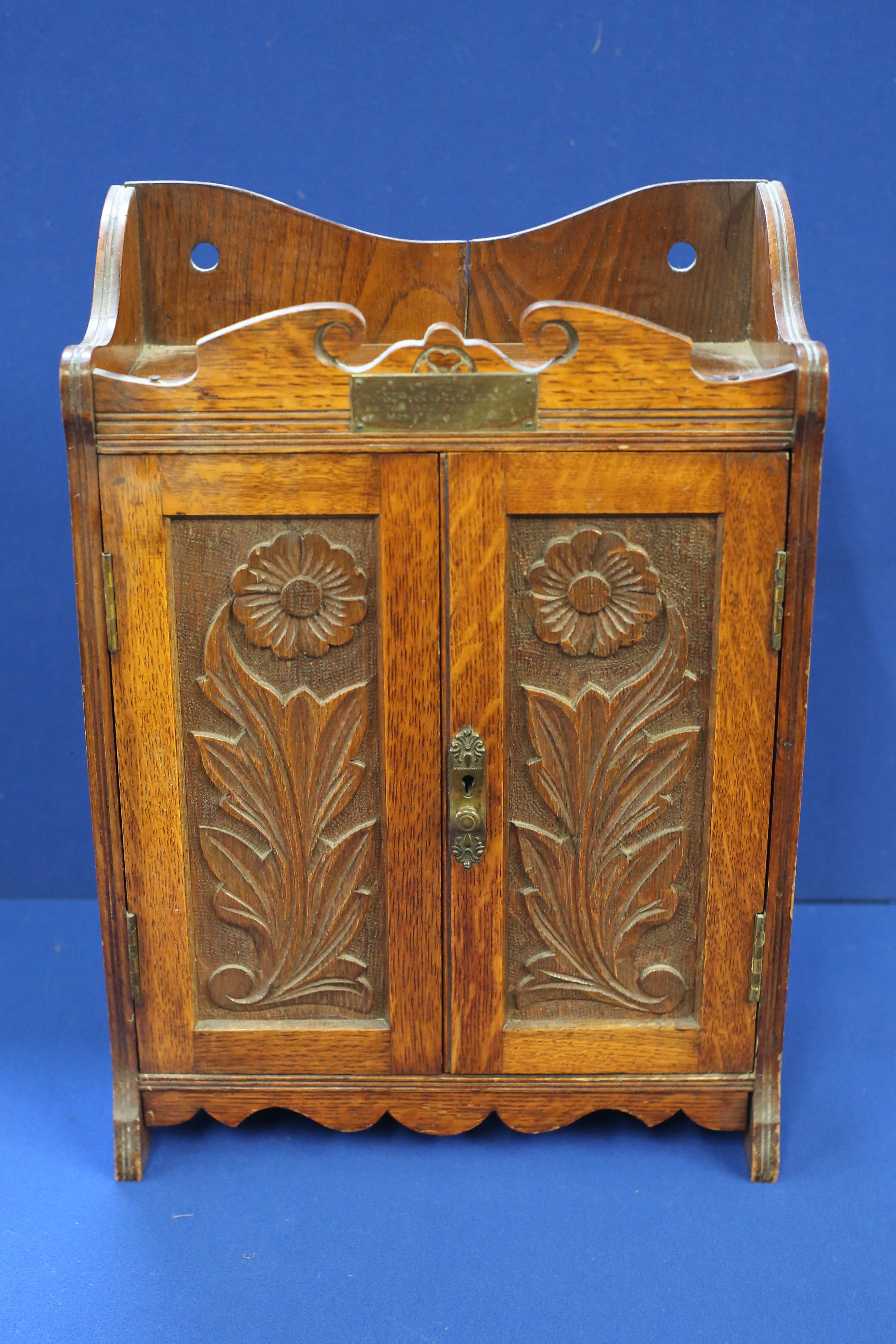 Oak smokers cabinet