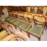 6 x Victorian dining chairs