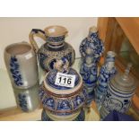 Collection of German pottery