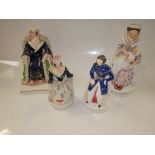 Staffordshire figures x 4