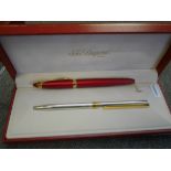 Watermans fountain pen and Dupont pen
