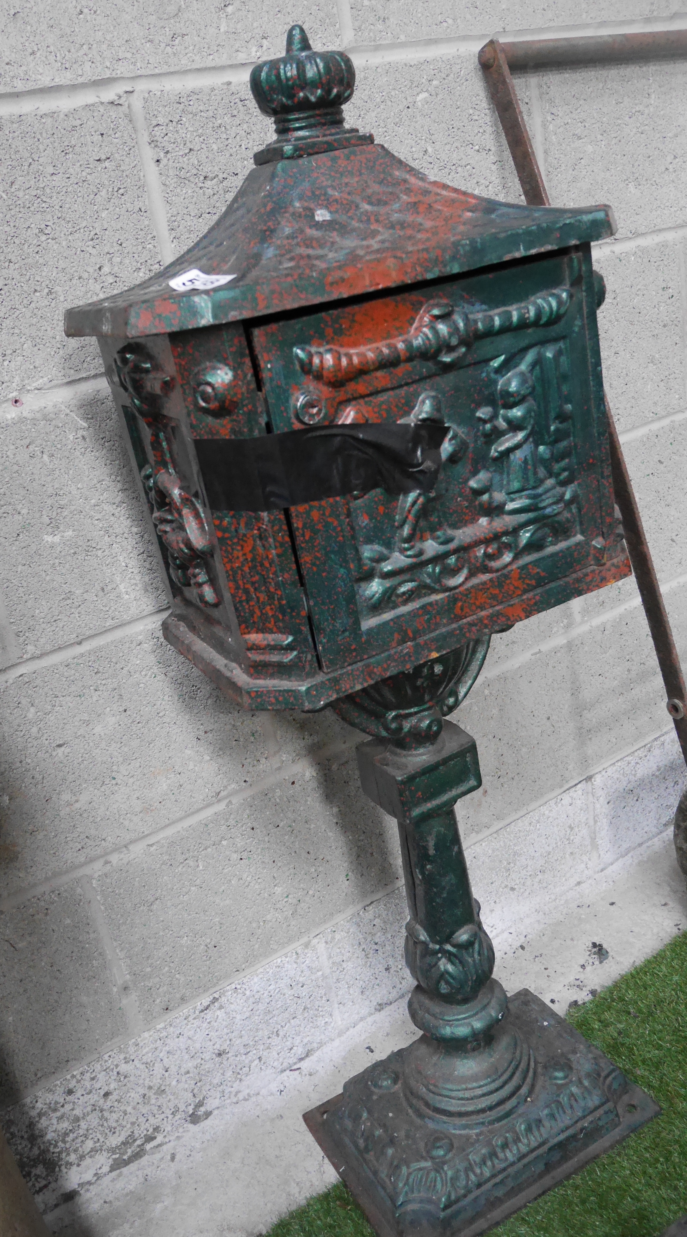Cast iron post box
