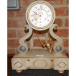 Marble mantle clock