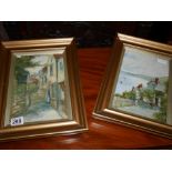 2 x oil paintings of East Coast