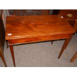 Antique mahogany tea table