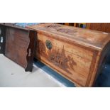 Georgian tray and Camphor Chest