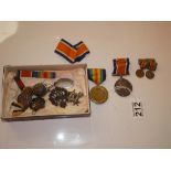 First World War medals (Lt R H Edelston RAF)