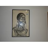2 x African drawings