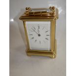 Brass carriage clock (15cm)