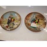 2 x Royal Doulton Balloon Seller plates