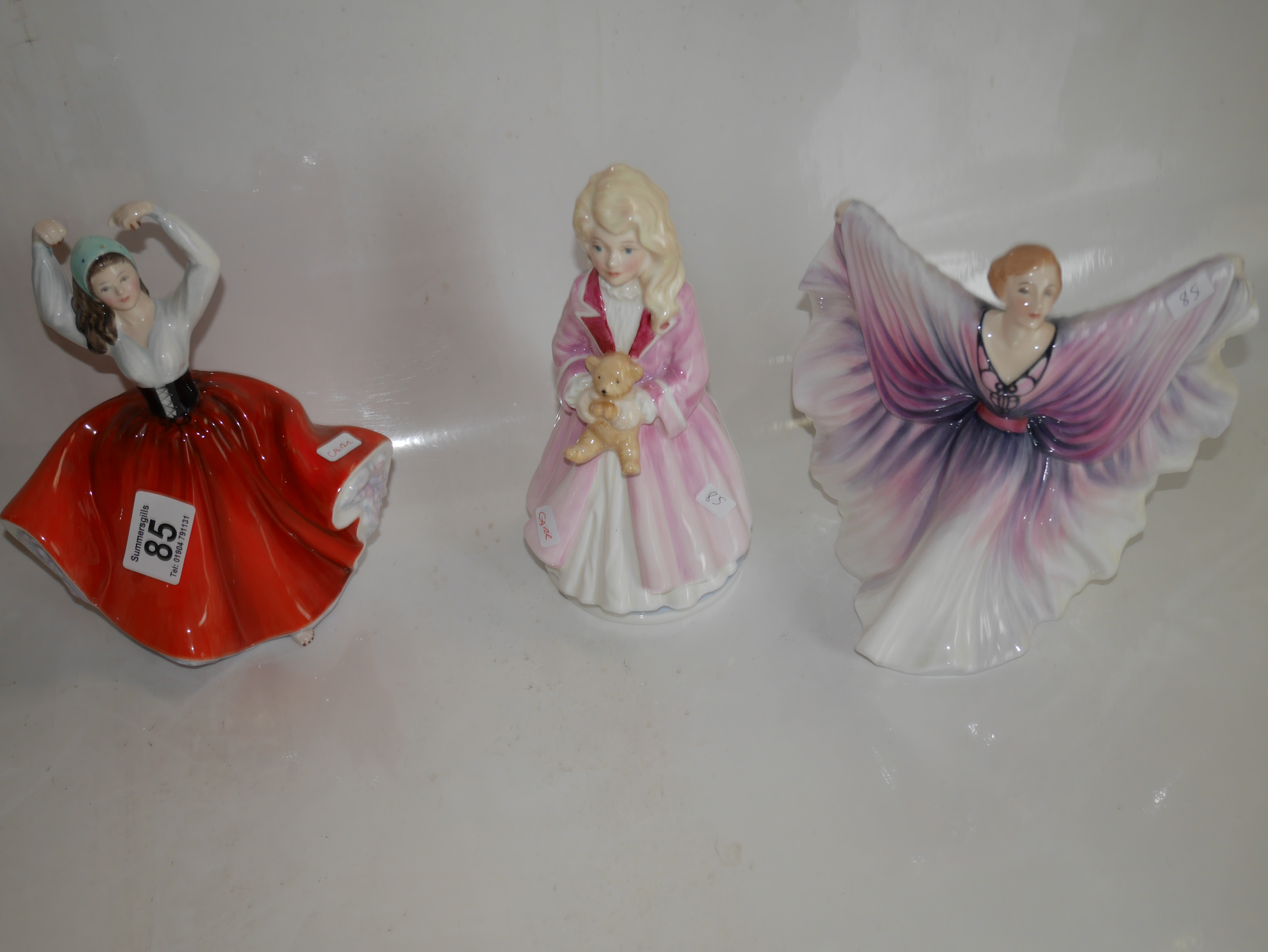 3 x Doulton figures