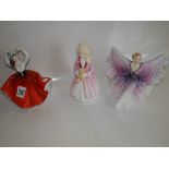 3 x Doulton figures