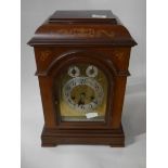Antique mahogany and inlaid clock