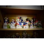 Collection of Staffordshire figures