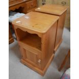 Pine bedside cabinets