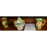 Arthur Wood vase and 2 X Burleigh jugs