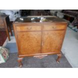 Walnut drinks cabinet