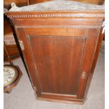 Georgian oak corner cupboard