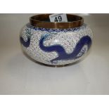 Cloisonn_ pot (excellent condition)