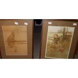 Pair of Lawson Wood prints