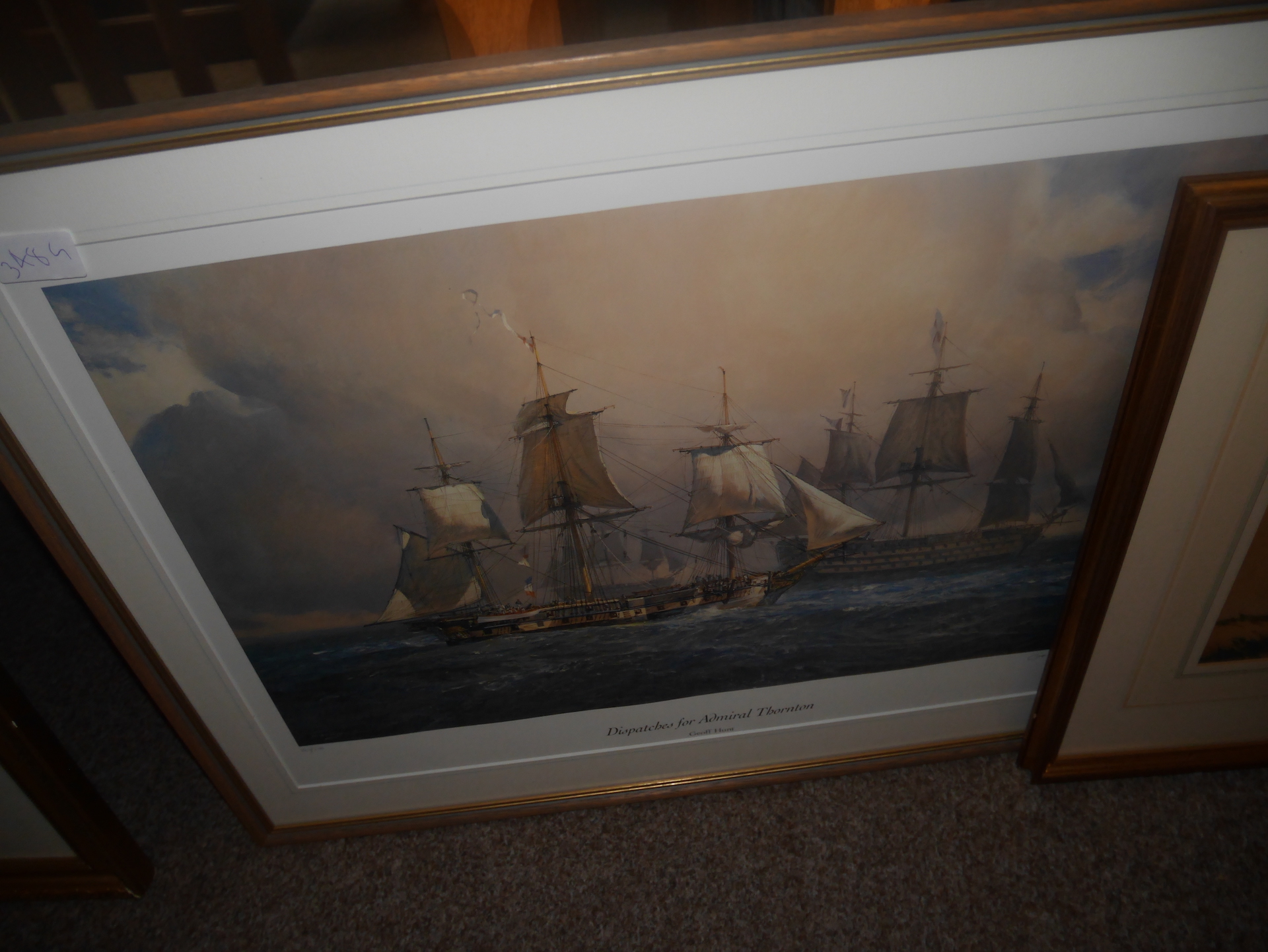 Percy Lancaster watercolour and Geoff Hunt print - Image 2 of 3