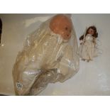 2 x Antique dolls