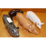 Collection of Beswick pigs
