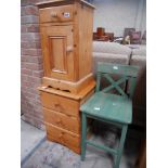 2 x pine bedside cabinets + 1