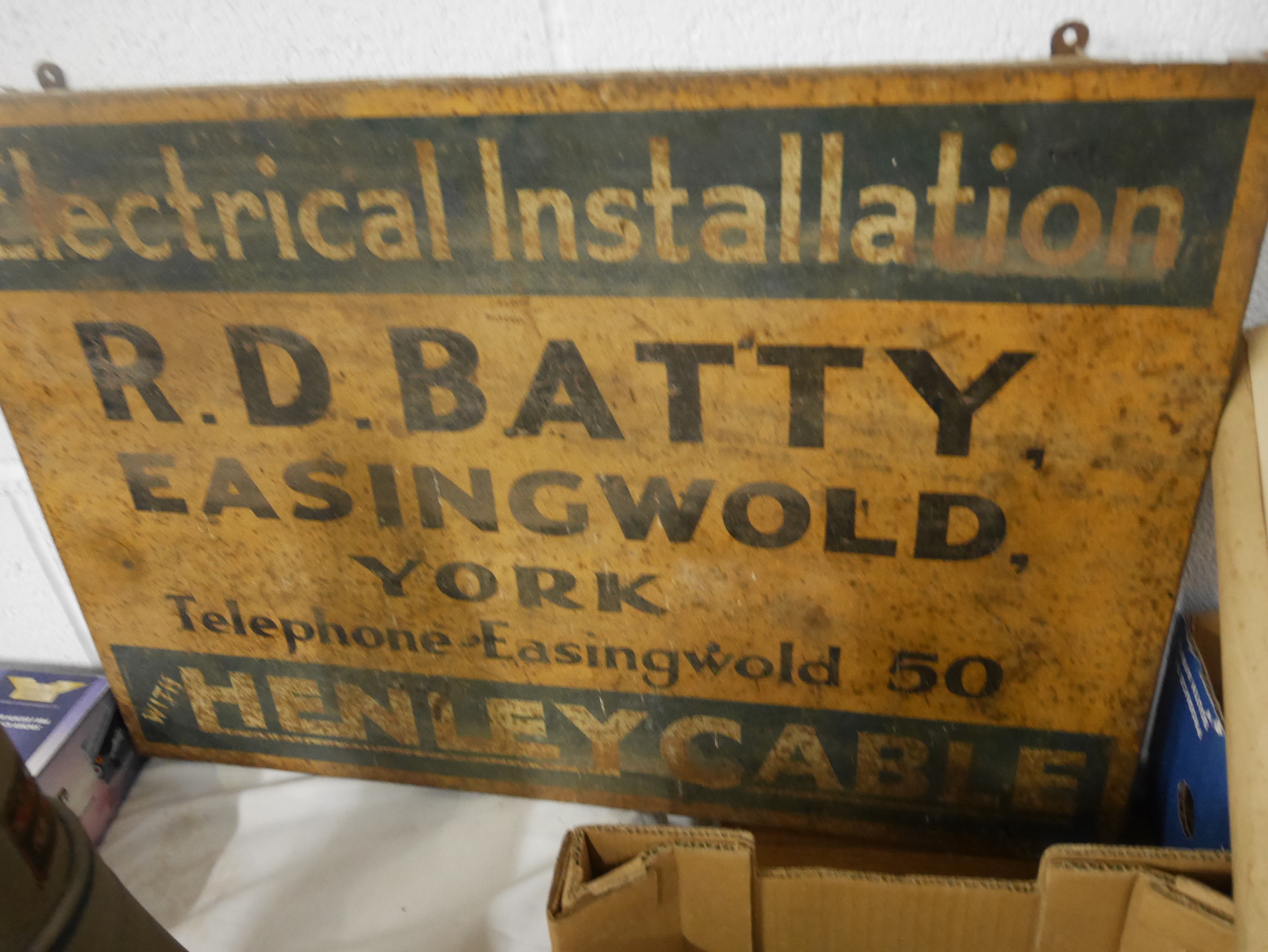 Metal sign - R D Batty Easingwold