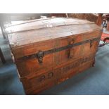 Antique dome trunk