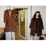 2 x Fur coats