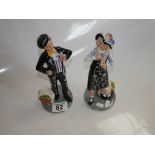 Royal Doulton Pearly girl and boy figure